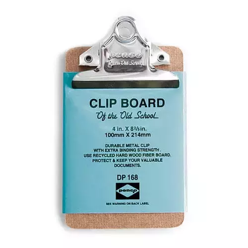 HT Penco Clip Board 100x 214mm (XS) Silver D168 Large item dp168 m 01 dl
