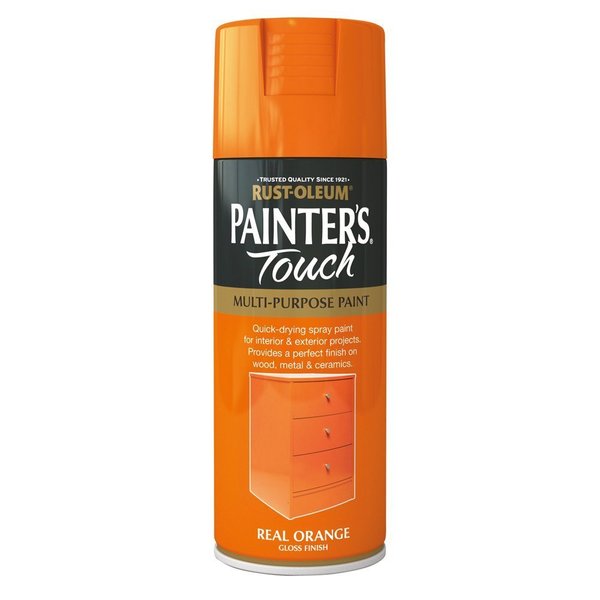 Rust-oleum Painters Touch Real Orange (Gloss) 400ml Large real orange