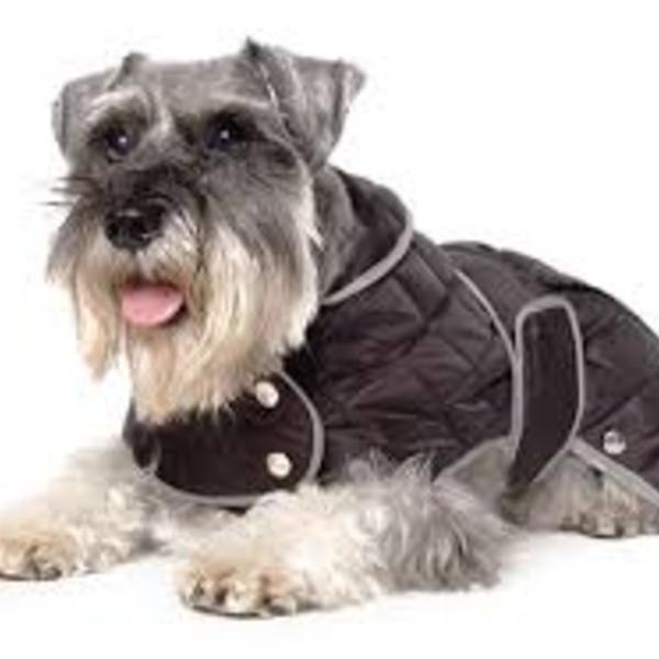 Muddy Paws Diamond Quilt Coat Black Medium Large diamondquilt
