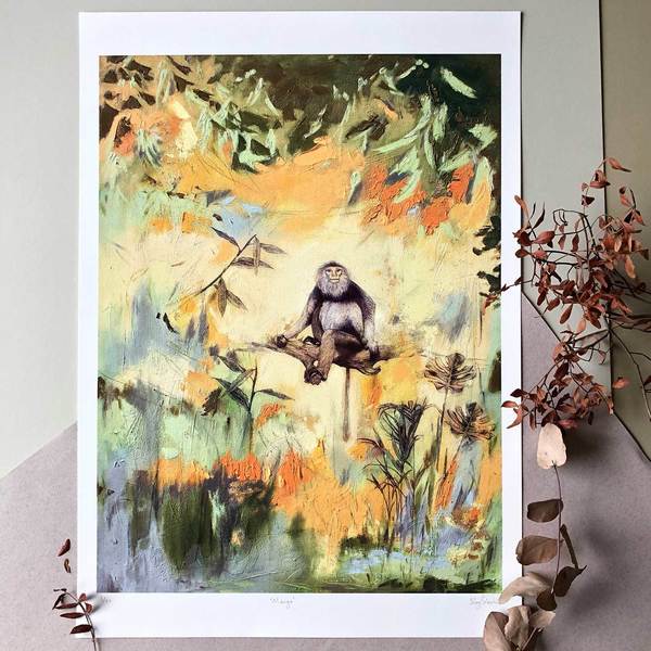 SS38 Giclee Print Mango Large mango print sky siouki