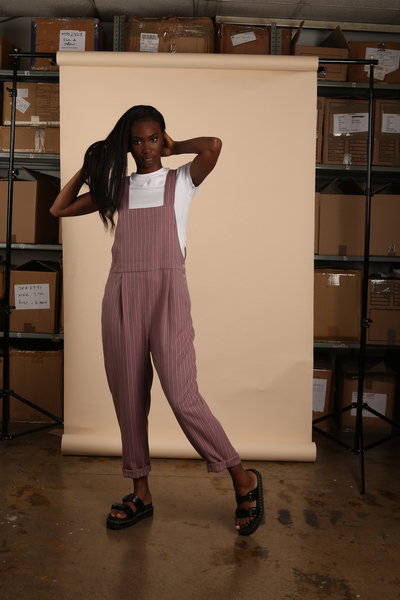 Dusty Pink Aisling Dungaree Large nyss19 dustypink dungarees