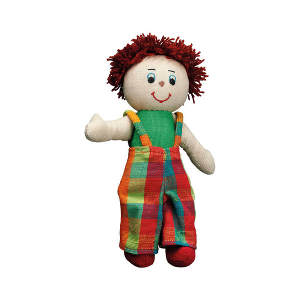 Fair Trade Rag Doll Boy White Skin Large rag doll boy white skin red hair cotton lanka kade fair trade toy toys natural fun junction toy shop stop store crieff perth perthshire scotland