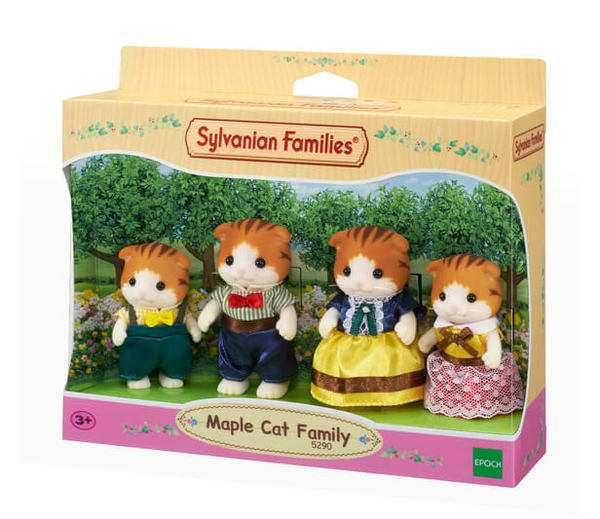 Sylvanian Maple Cat Family Large maple cat family