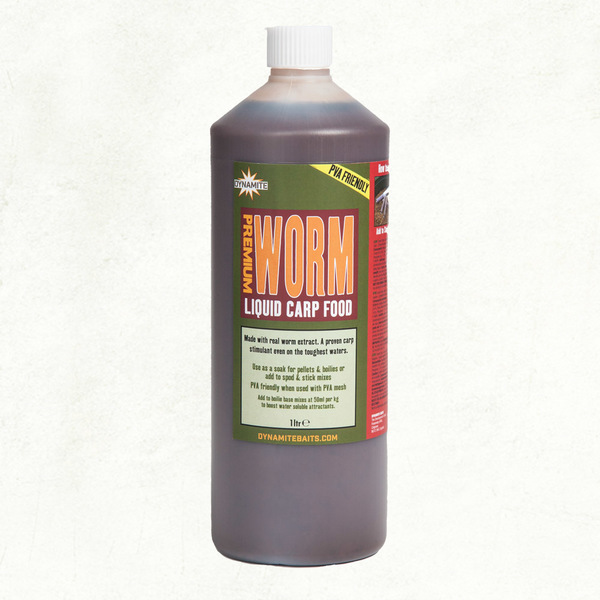 Dynamite Worm Liquid Carp Food 1ltr Large csl worm