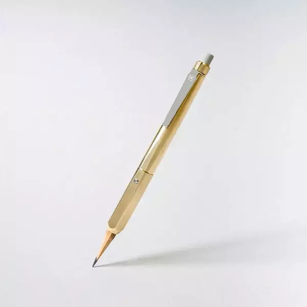 Large makers cabinet ferrule brass pencil holder
