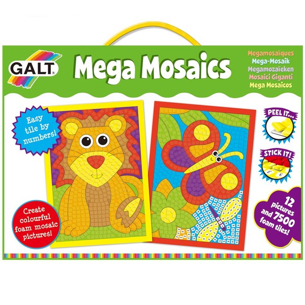 Galt Mega Mosaics Large galt toys craft kit mega mosaics early first stickers by number fun junction toys shop perth crieff perthshire scotland