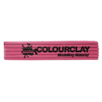 Scola Colourclay Plasticine Pink 500g Large scola colour clay opink