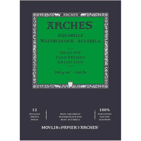 Large arches watercolour gummed pad cold pressed not sizes listed