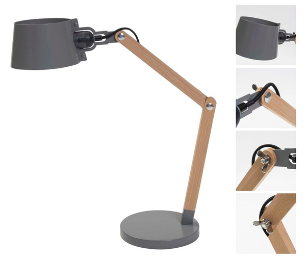 Woodstock Table Lamp - Grey Large woodstock grey