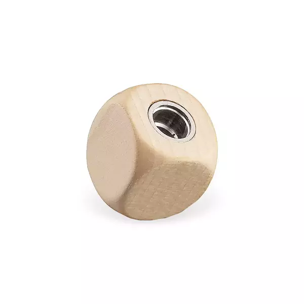 e+m Sharpener Cube Sycamore Maple Wood (For 5.5mm Leads) Large cube sycamore