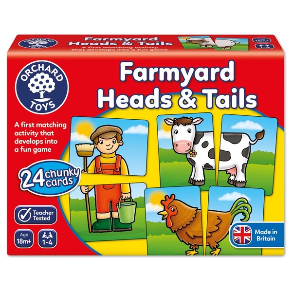 Orchard Farmyard Heads and Tails Large orchardtoysfarmyardheadsandtailsgame