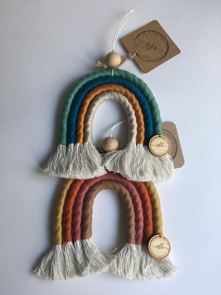Tangled Dreams Bay - Rope Rainbow Yellow and Orange Large tbd rainbow