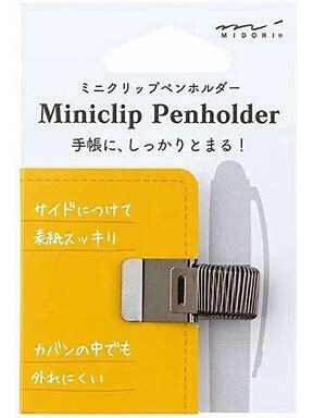 Large midori pen clip black