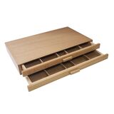 Small 2 drawer wooden chest