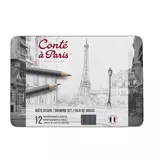 Small conte tin drawing