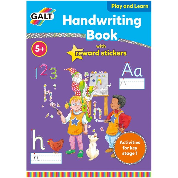 Galt Handwriting Book Large galt handwriting activity book with stickers for children aged 5 five years and up