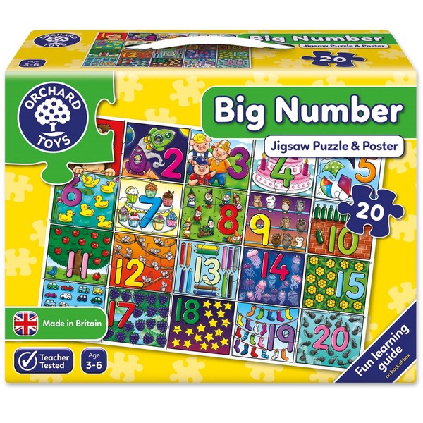 Orchard Big Number Jigsaw Large orchard toys big number jigsaw jigsaw puzzle