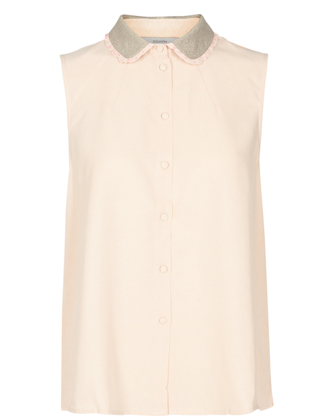 Caryn Blouse Large 7318006 box cream tan 1