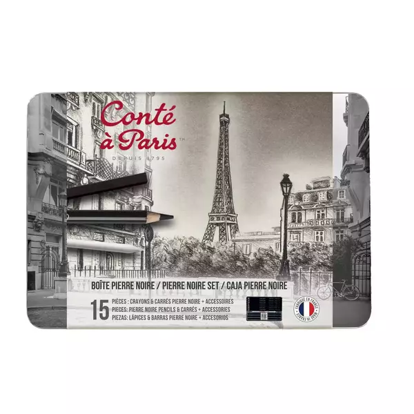 Large conte pierre noire