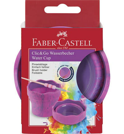 Large faber castell clic go pink marble