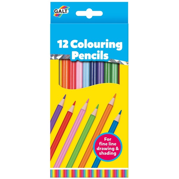 Galt 12 Colouring Pencils Large fun junction galt 12 colouring pencils simple traditional colouring pencils