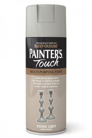 Rust-oleum Painters Touch Stone Grey (Satin) 400ml Large stone grey satin