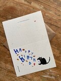 Small happy birthday cat