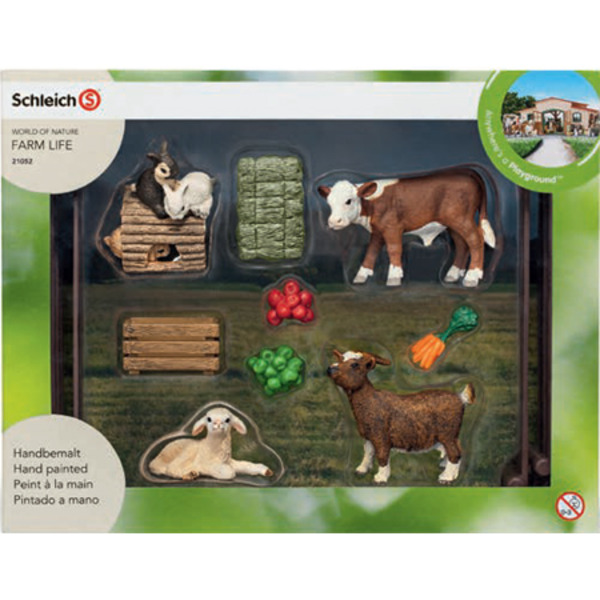 Schleich Children's Zoo Playset 21052 Large animal feed playset