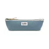 Small luddite blue gray pencil case front