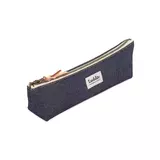 Small luddite okayama denim pencil case left side front