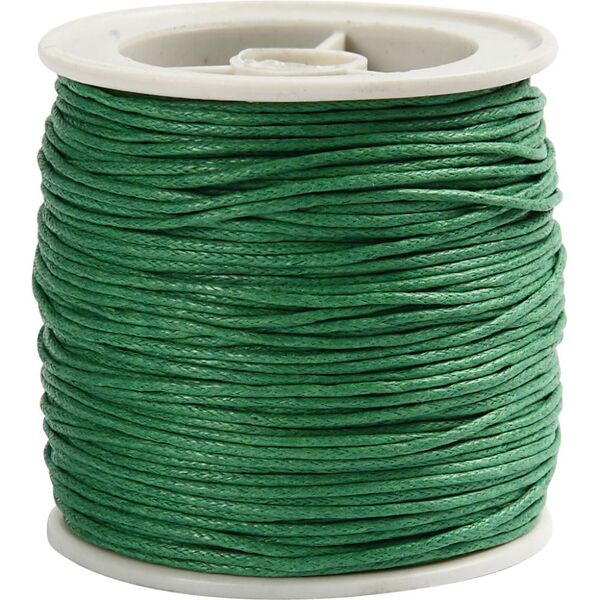 Large waxed cord green