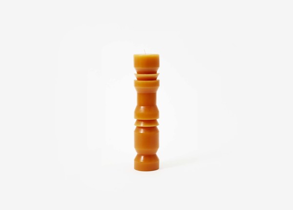 Totem Candle in Terracotta (Large) Large totemcandle stack large teracotta silo 01 grtcskl