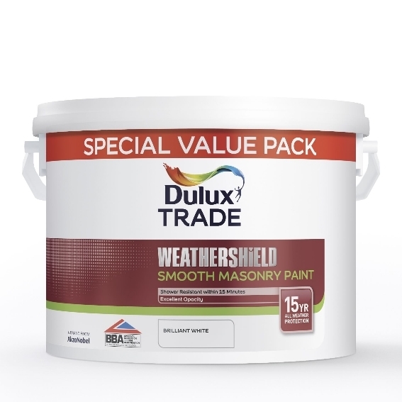 Dulux Trade Weathershield Smooth Masonry 7.5L (Pure Brilliant White) Large 5fd77a9c 9b11 4d6c b839 a1772494d446