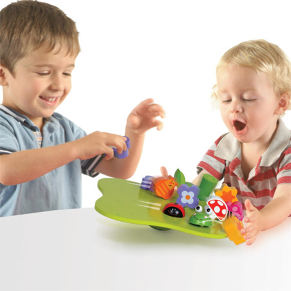 Wobbly Garden Large fiesta crafts wobbly garden wooden balancing toy for preschoolers