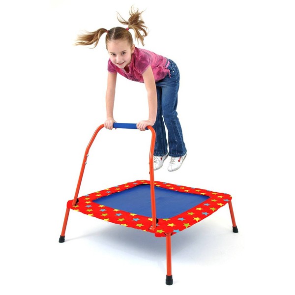 Galt, Folding Trampoline Large galt first folding bungee chord trampoline with handle for children aged 3 three years and up