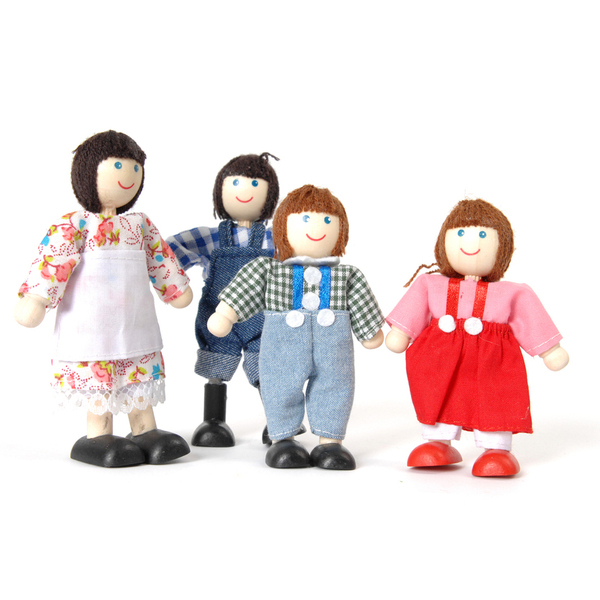 Farm Family Large john crane tidlo farm family wooden toy play farm playfarm poseable posable characters farmer suitable for 3 three years and up b