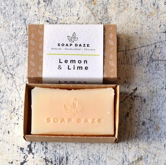 Soap Daze - Lemon and Lime Natural Soap Large lemon and lime handmade vegan natural soap 540x