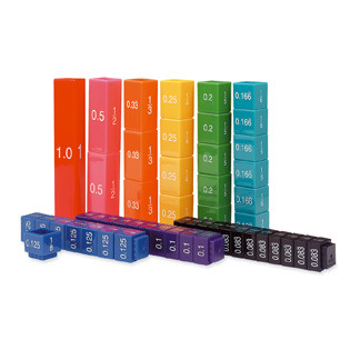 Equivalency Cubes Large learning resources equivalency cubes fractions and percentages interlocking blocks