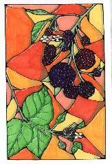 Large flic doodles stained glass blackb