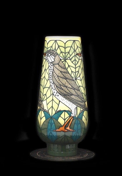 DC6 Thrush 8 Tbud vase Dennis Chinaworks Large 8ece0157 ea32 41b1 bc9e b9808abbe6d3