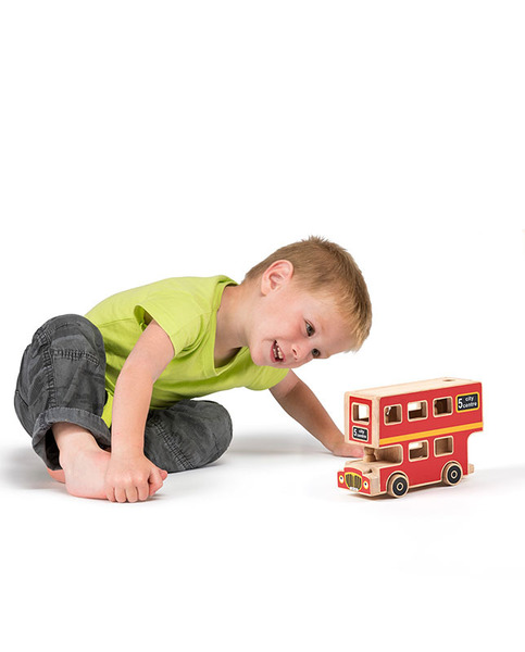 Lanka Kade Natural City Bus Large bus toy with passengers pasengers lanka kade fair trade toy toys wooden wood natural fun junction toy shop stop store crieff perth perthshire scotland 2