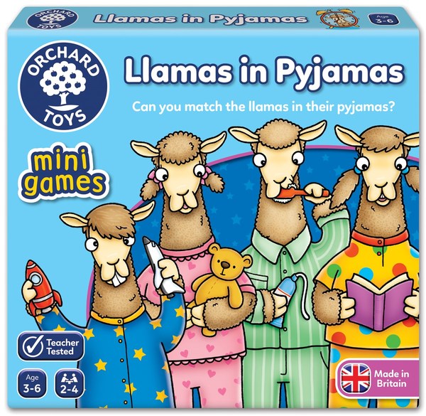 Orchard Mini Llamas in Pyjamas Large fun junction orchard toys game mini travel game llamas in pyjamas