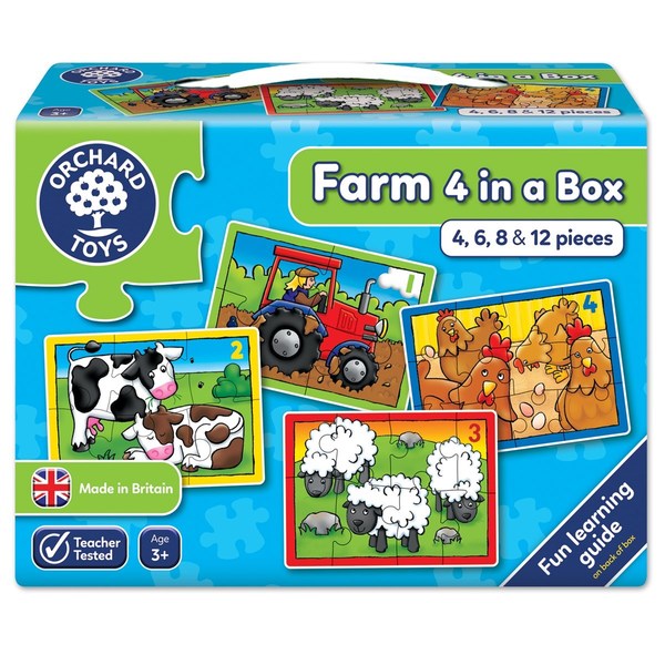 Orchard Farm Four in a Box Large orchard toys farm four in a box jigsaw puzzle