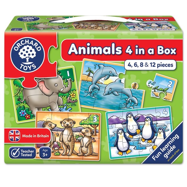 Orchard Animals Four in a Box Large orchard toys animal four in a box jigsaw puzzle
