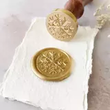 Small wax seal snowflake