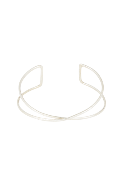 Twisted Silver Bangle Large b464uw.sl1.01 2