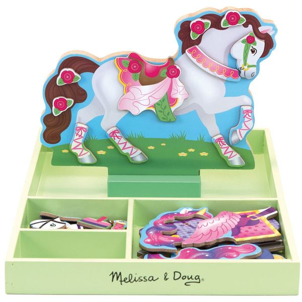 Magnetic Dress Up Horse Clover Large magnetic dress up horse