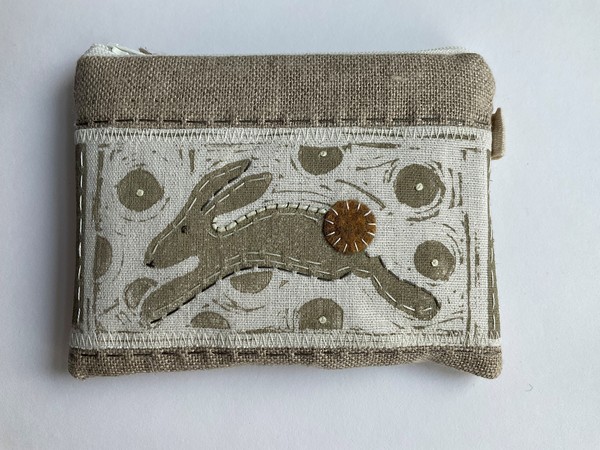 Louise Nichols - Purse Beige Hare Large ln hare beige