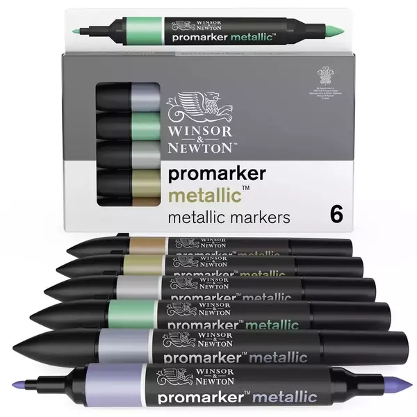 Large 6 metallic