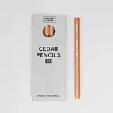Small makers cabinet ferrule cedar pencils 2b packaging